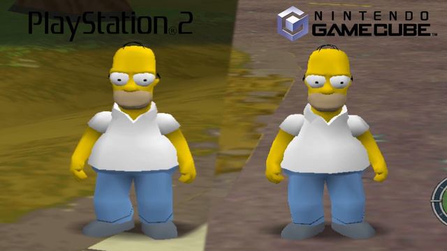 The Simpsons Hit & Run PlayStation 2 vs GameCube | Graphics Comparison 60fps смотреть онлайн