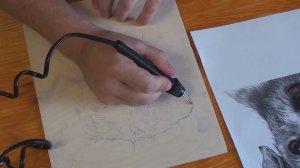 Выжигаю картину на фанере