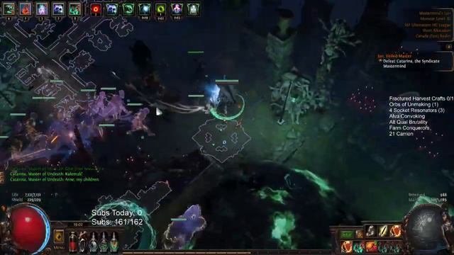 [Path of Exile 3.14] My First SSF HC (82) Catarina Fight w/ Carrion Golems (Jun Betrayal Boss) - 78 смотреть онлайн