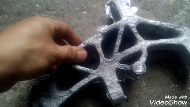 литьё из алюминия стоек передней подвески снегохода в гипсовой форме. смотреть онлайн