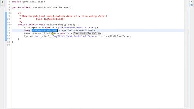 HOW TO GET LAST MODIFICATION DATE OF A FILE USING JAVA смотреть онлайн