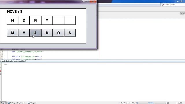 Word Puzzle Game(LetterArrangement) | Java-Swing| NetBeans | MiniProject | Simple Development | Eas смотреть онлайн