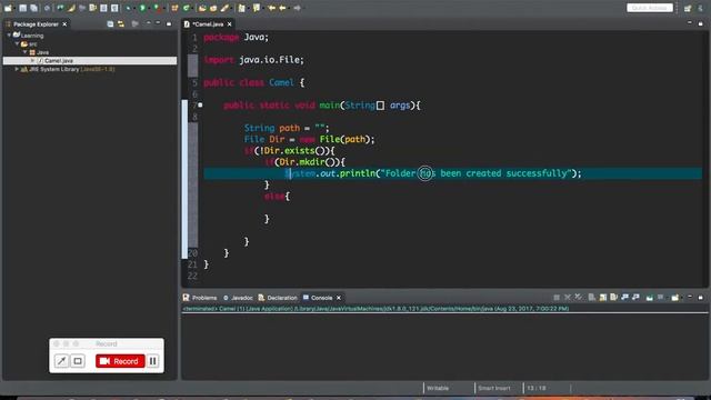 Java - Create Folder смотреть онлайн