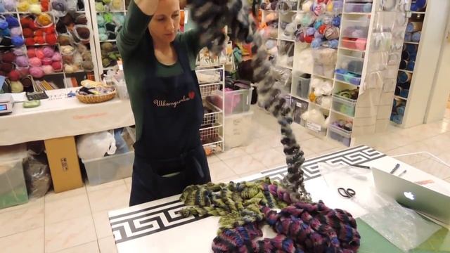 Быстрые рукава из пряжи чулочной вязки. Ассортимент магазина Шкатулочка смотреть онлайн