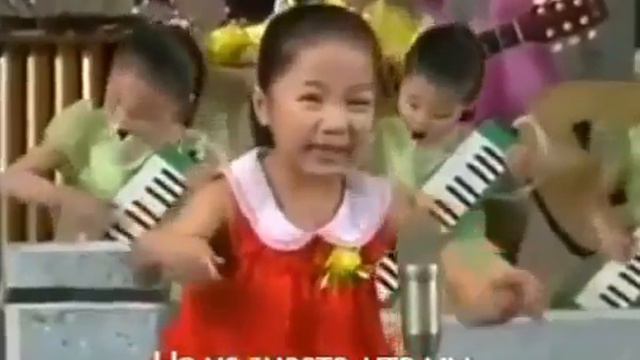 Проклятая Америка - Дети Северной Кореи поют про США