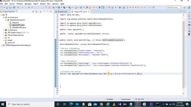 Mobile Automation Appium for Beginner | Tutorial 1| How to create First Test script смотреть онлайн