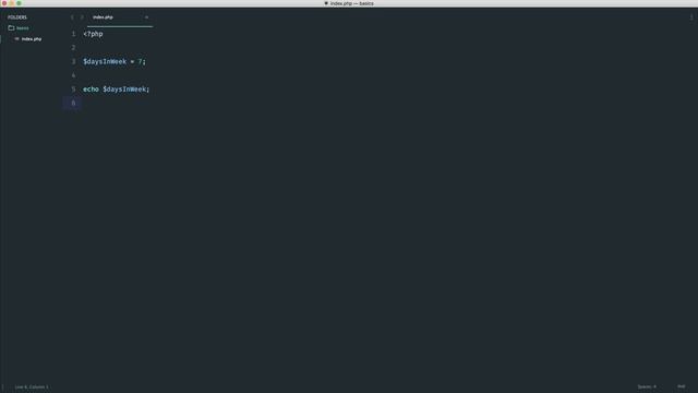 PHP Basics: Variables (6/35) смотреть онлайн