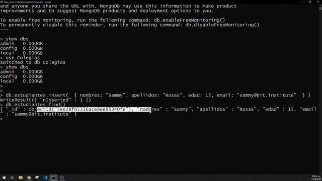Insertar datos en MongoDB смотреть онлайн