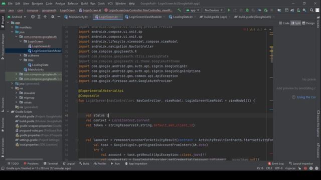 Jetpack compose | Google Sign-in using Firebase | Speed Code | Kotlin смотреть онлайн