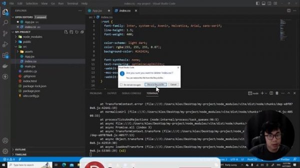 How to use Sass in React with Vite