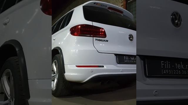 Тюнинг выхлопной системы Volkswagen Tiguan 2 литра 2014 года смотреть онлайн