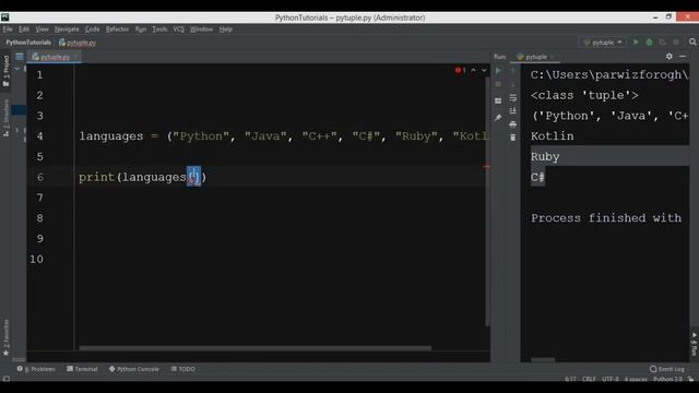 Python Tutorial - Python Tuple смотреть онлайн