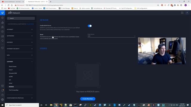 Radius Server On Unifi Dream Machine Pro For Wifi Authentication смотреть онлайн