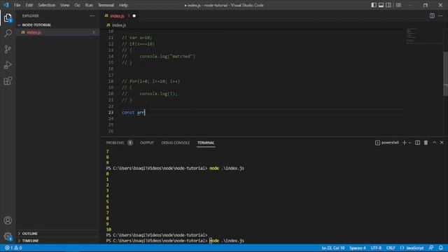 Node js tutorial for bignners in Hindi, Urdu #5 JavaScript Fundamentals in Node смотреть онлайн
