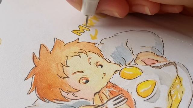 ?cozy art vlog painting studio ghibli characters comfort food ? смотреть онлайн