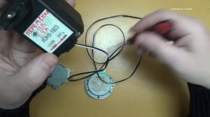 МОТОР ОТ МИКРОВОЛНОВКИ,ПРОВЕРКА И ЗАПУСК ОТ БЛОКА ПИТАНИЯ