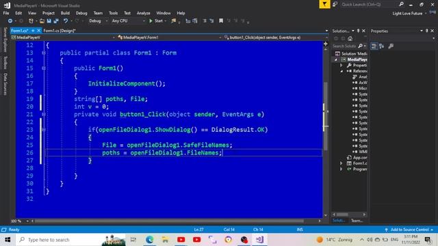C# Media player смотреть онлайн