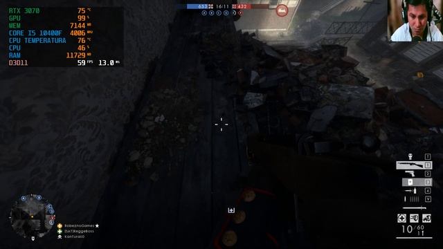 Battlefield 1 : | RTX 3070 8GB + i5 10400F ( 2K Ultra Settings ) Multijugador смотреть онлайн