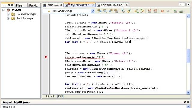 Работаем с GUI. Создание меню. Часть 3. Урок 158 смотреть онлайн