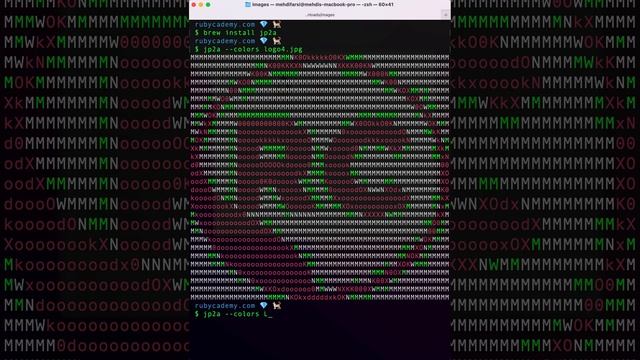 [SHORT] Convert your logo to colorful ASCII-Art смотреть онлайн