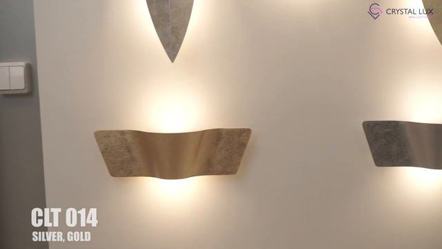 Настенный светодиодный светильник Crystal Lux CLT 014 Silver/Gold смотреть онлайн