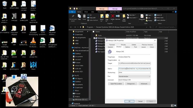 Abaqus Set Default Working Directory FOREVER