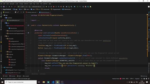 How to Make a FingerPrint Authentication System in Android Studio and Java смотреть онлайн