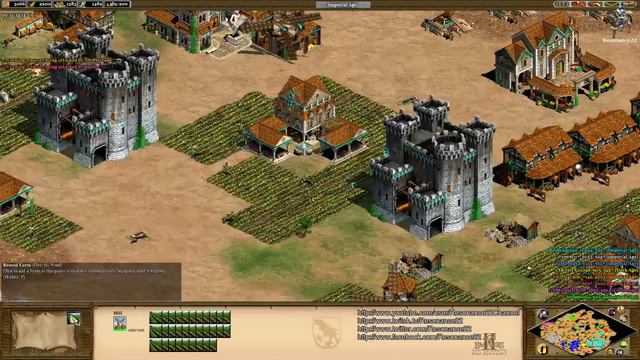 Aoe2 HD: 4v4 Random Map (Huns, Cavalry Archer Rush) (1/9/14) смотреть онлайн