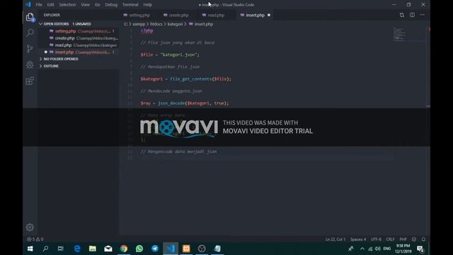 TUTORIAL PEMBUATAN JSON PADA PHP смотреть онлайн