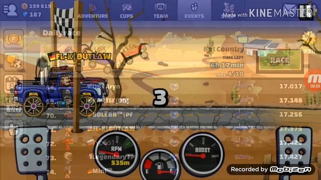 Lucky Race! |Bat Country daily challenge |Hill climb Racing 2 смотреть онлайн