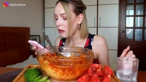 MUKBANG | Лапша с креветками | Shrimp Noodles не ASMR