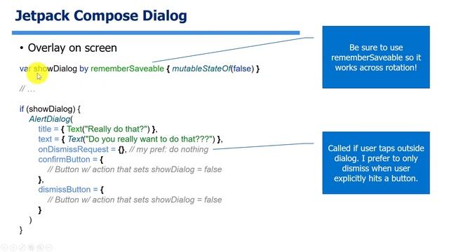 Jetpack Compose - Toast/Snackbar/Dialog Lecture смотреть онлайн