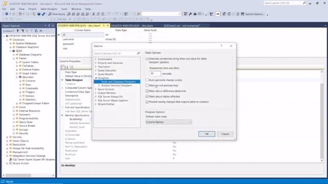 How to save a table in SQL Server Management after changing properties смотреть онлайн