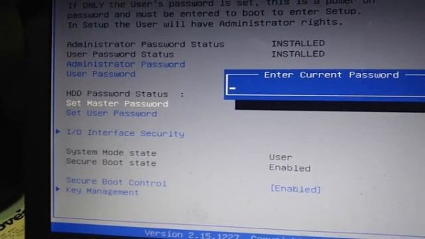 How to remove Hard drive and user password when laptop turns on
