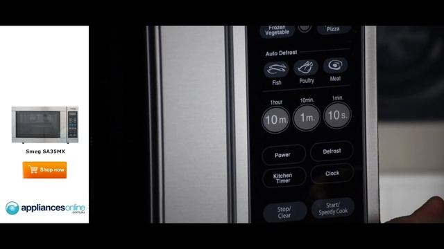 Huge 34L Smeg microwave SA35MX reviewed by product expert - Appliances Online смотреть онлайн