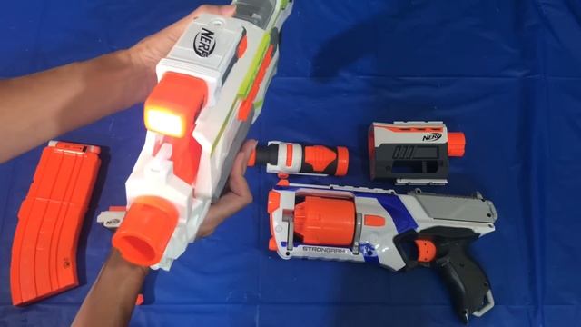 Toy Guns Box of Toys Nerf Guns Modulus with Attachments смотреть онлайн