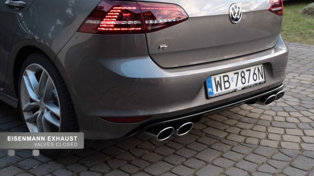 Eisenmann Exhaust VW Golf VII R / sound, revs смотреть онлайн