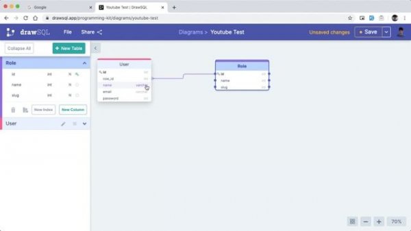 DrawSQL: Create and visualize beautiful database entity relationship diagrams.