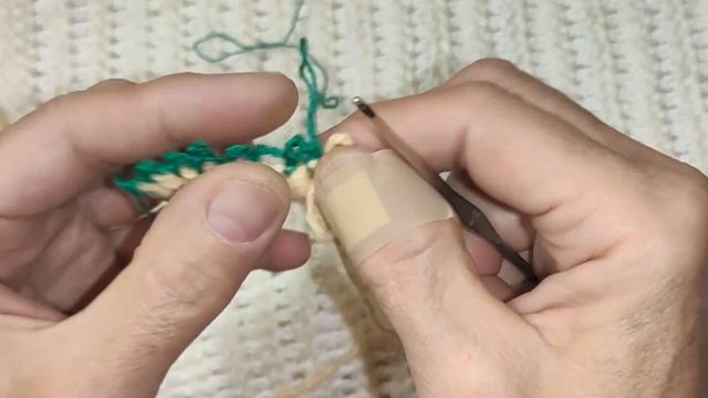 ? Вязание крючком. Толстая и тонкая нить в одном узоре. Отвечаю на комментарий смотреть онлайн