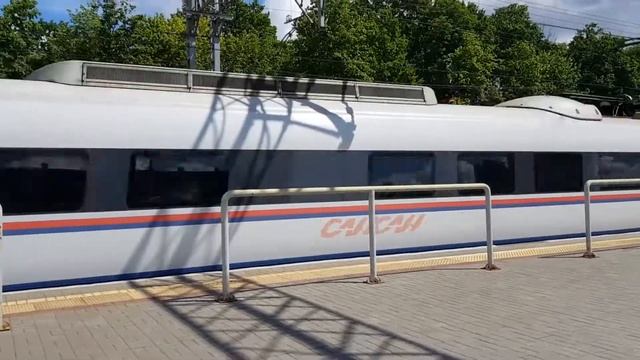 Поезда Ласточка и Сапсан на станции Химки смотреть онлайн