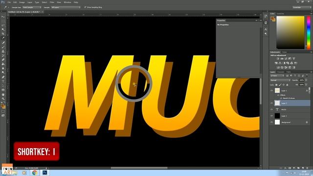 How to make 3D Text in Photoshop (without Plugins) смотреть онлайн