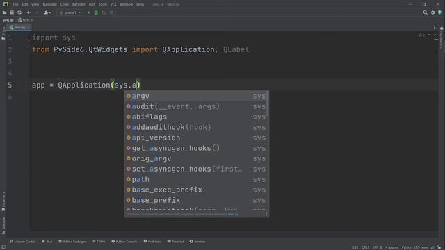 350 - Criando um texto em uma janela QT com PySide6 Python смотреть онлайн