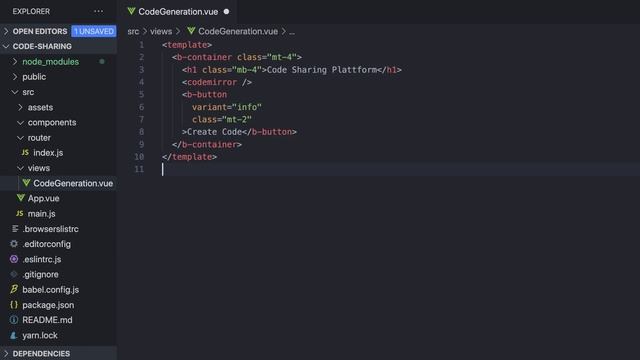 Code-Sharing Plattform mit Vue Bootstrap und Codemirror erstellen | Advent 2020 смотреть онлайн