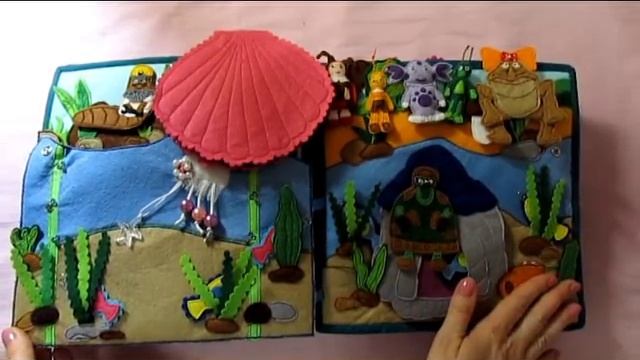 ★Развивающая книжка "Лунтик"★ Quiet book Luntik★ смотреть онлайн