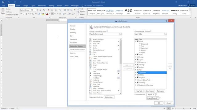 How to Customize the Ribbon in Word 2016 смотреть онлайн