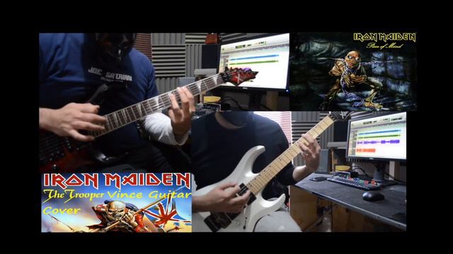 the trooper iron maiden Guitar Cover by Vince... Cort x11 y x6 смотреть онлайн