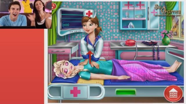 FREAKY FROZEN Games With Anna And Elsa!