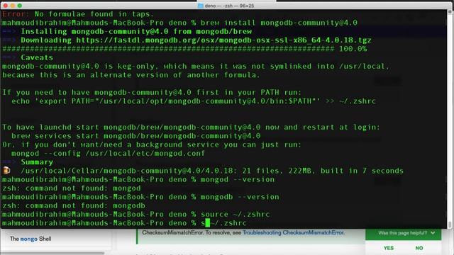 ⁨#15 البدء فى تركيب mongodb على deno ⁩ смотреть онлайн