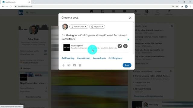 Linkedin Free Job Posting (Hindi) смотреть онлайн