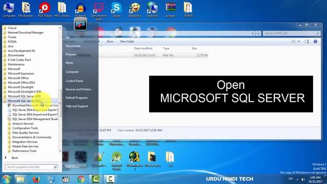How to import restore bak/backup database file in MS SQL SERVER 2018 смотреть онлайн